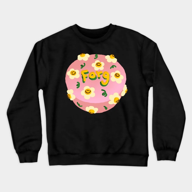 Cake Sticker - Cute Frog -Forg Cake Crewneck Sweatshirt by NOSSIKKO